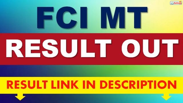 FCI MT RESULT OUT | FCI MT का RESULT आ गया |link description मे दिया हुआ है | смотреть онлайн
