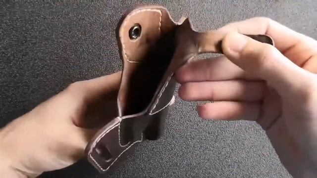 Кожаная кобура на пистолет Макарова (ПМ) ручная работа. смотреть онлайн
