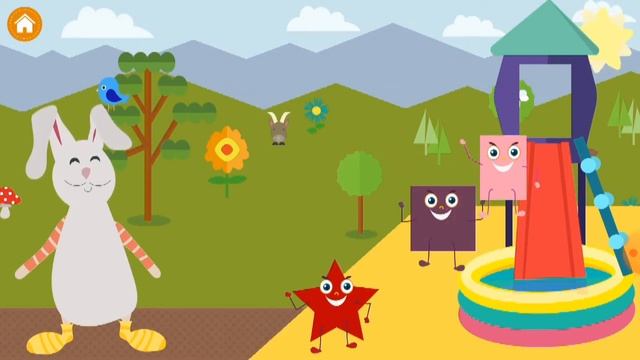 Изучаем цвета и формы (фигуры) вместе с умным кроликом!