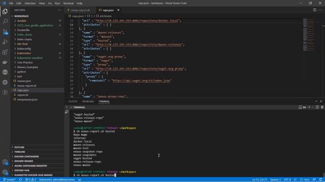Shell script scenario on nexus using jq & nexus api's смотреть онлайн