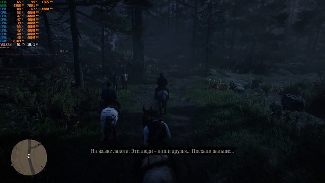 Red Dead Redemption 2 High Settings Vulkan Тонкое искусство переговоров i5 9300H RTX 2060 LegionY54 смотреть онлайн