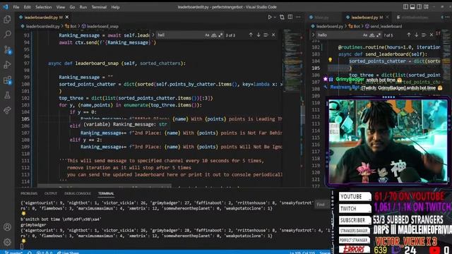 Operation: Review My Code and Make a Command Call on the Twitch Bot | Coding With Stranger смотреть онлайн