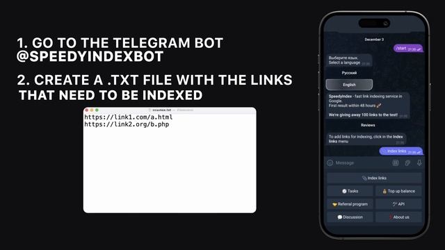 Service @SpeedyIndexBot - speeding up the indexation of links in Google. смотреть онлайн