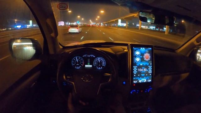 2021 TOYOTA LAND CRUISER 4.6L V8 309 PS NIGHT POV DRIVE DUBAI HIGHWAY (60 FPS) смотреть онлайн