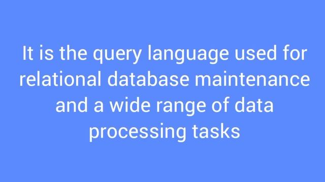 What is SQL ? смотреть онлайн