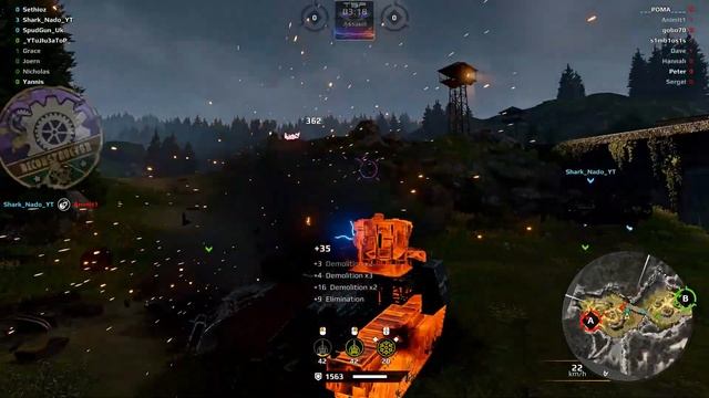 Crossout #698 - STEEL BEHEMOTH - Bulldozer Tank Build w/ 2x dual barrel cannons (pvp gameplay) смотреть онлайн