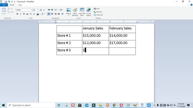 How to Create Table in WordPad. #wordpad #tutorial смотреть онлайн