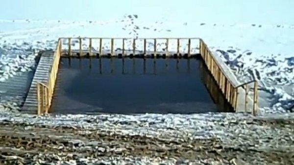 ロシアの冬 (Муром. Крещение. Набережная.)