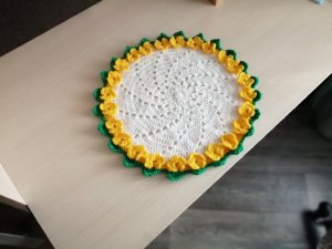 Салфетка крючком! Салфетка для сервировки, подставка под горячее!