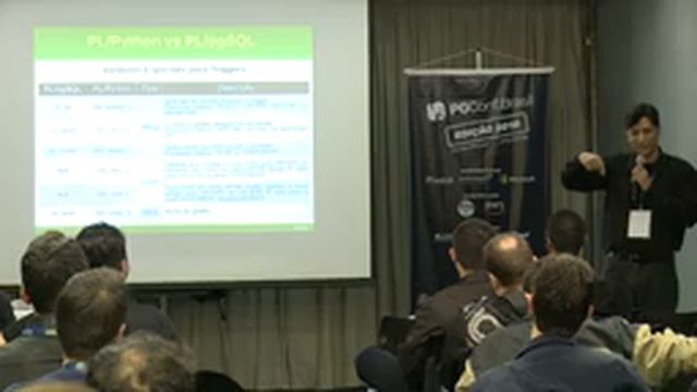 PGConf.Brasil - PL/Python: Programe em Python no PostgreSQL, por Juliano Atanazio смотреть онлайн