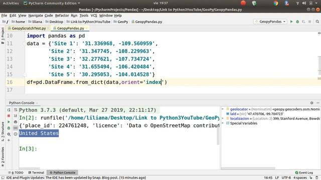?? Conversión de coordenadas a direcciones y país en un Dataframe | Geopy | Pandas | Python смотреть онлайн