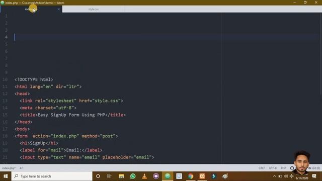 How to Creating Simple SignUp Page Using PHP | MySQL | CSS смотреть онлайн