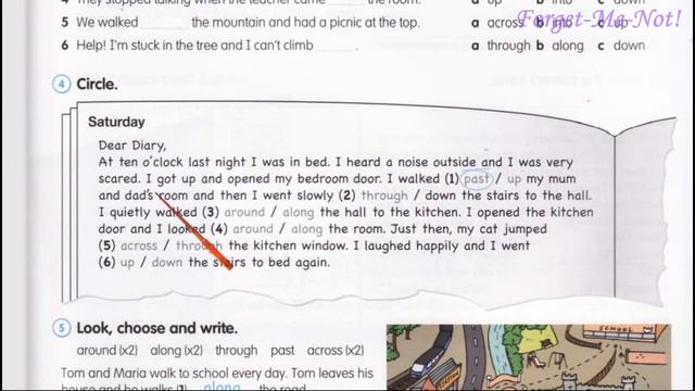 Fly High 4 Lesson 13 They Went Through the Town Prepositions pp 40-41 ✅ Activity Book✔Відеоурок смотреть онлайн