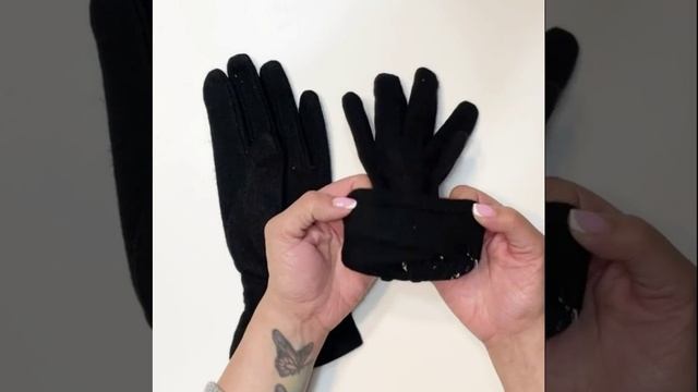 TH11-1 FABRETTI Перчатки жен. 85%шерсть/15%эластан