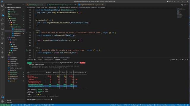 API Node com Typescript #31 - Simulando regra de negócio para teste смотреть онлайн
