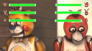 [SFM FNaF] Top 5 FNAF Squid Game VS Fights WITH Healthbars