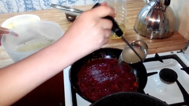 Рецепт очень вкусного борща! Дочка готовит.