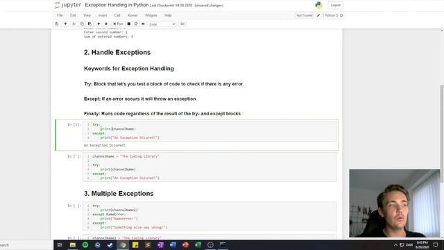 User Input and Exception Handling in Python смотреть онлайн