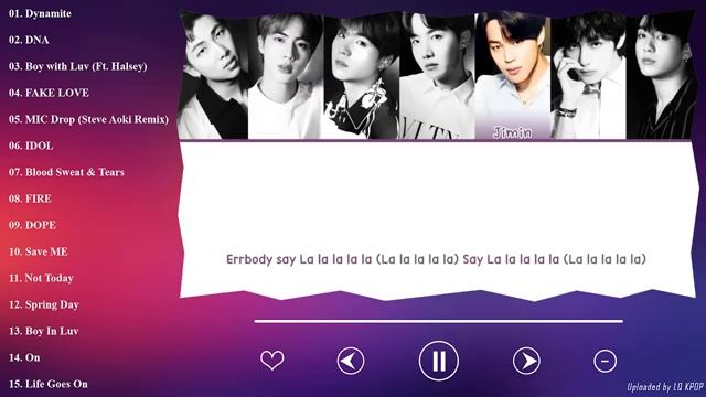 BTS BEST SONGS (With Lyrics) смотреть онлайн