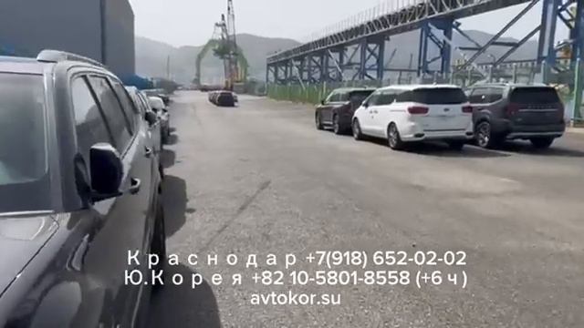 Стоянка ( перестой )автомобилей в порту Масан. смотреть онлайн