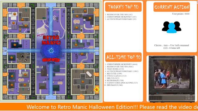Retro Manic! (Halloween Edition) Interactive YouTube Livestream Board Game S38 смотреть онлайн