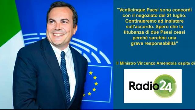 Il Ministro Vincenzo Amendola a Radio 24 смотреть онлайн