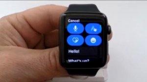 Создание текстового (SMS) сообщения в Apple Watch