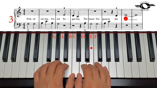 Down a River, Moderate version, John Thompson`s easiest piano course, Book 1 смотреть онлайн