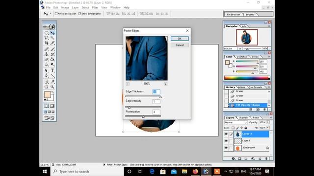 How to Turn Photos into Cartoon Effect! cartoon effect on photo in Photoshop EASY! #photoshop смотреть онлайн