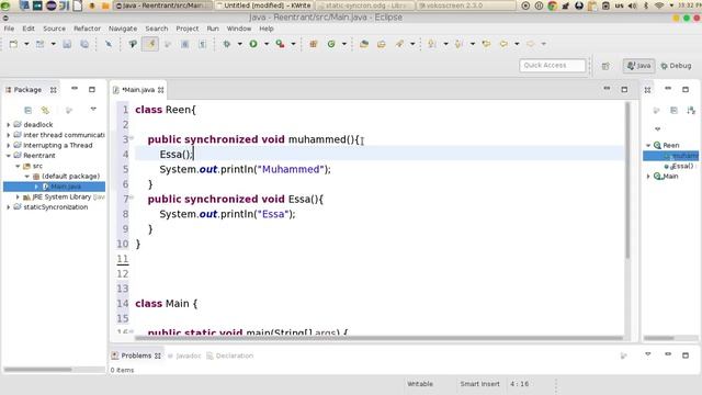 164 Java advanced Reentrant حل مشكلة deadlock смотреть онлайн