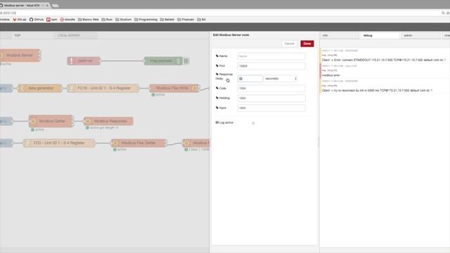 node-red-contrib-modbus - Modbus Server Timing смотреть онлайн