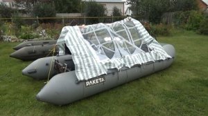 Как быстро и недорого сделать Тент для лодки ПВХ -ТЕПЛИЧКА. Ч2.