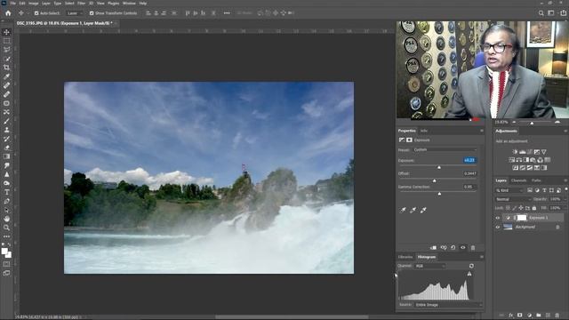 How to use Exposure Adjustment Layer in Photoshop смотреть онлайн