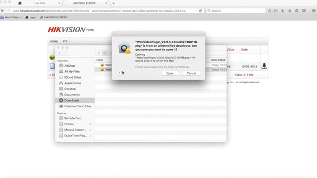 Installing the Hikvision plugin for Firefox on MacOSX смотреть онлайн