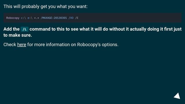 How to copy only new files AND only those that are modified after a certain date? смотреть онлайн
