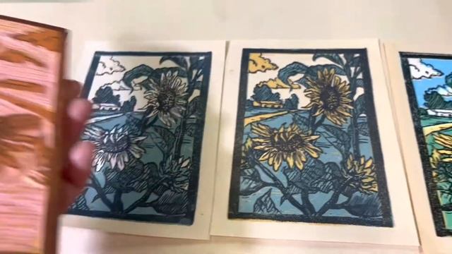 Linoleum Block Printing with Multiple Colors смотреть онлайн