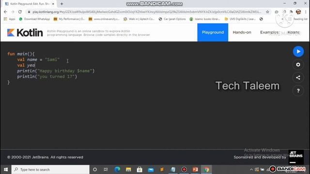 Introduction & basics of KOTLIN| Android Session Four in Sindhi | tech taleem in Sindhi смотреть онлайн