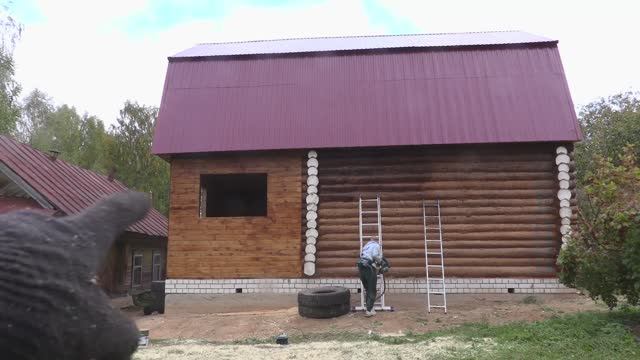 Покрасили дом в деревне.mp4 смотреть онлайн