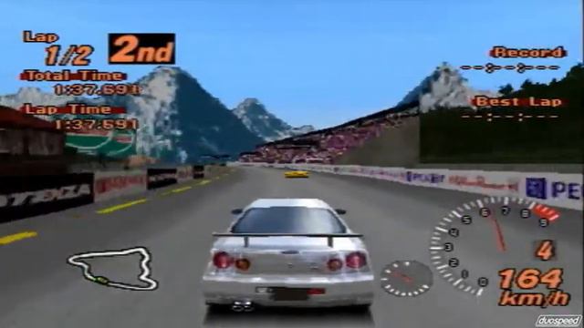 Gran Turismo 2 Nissan Skyline GT-R V-Spec R34 Grindelwald смотреть онлайн