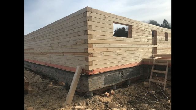 Как правильно строить дом из бруса от фундамента до крыши | Строительство брусового дома смотреть онлайн