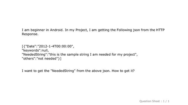 Android : Getting String Value from Json Object Android смотреть онлайн