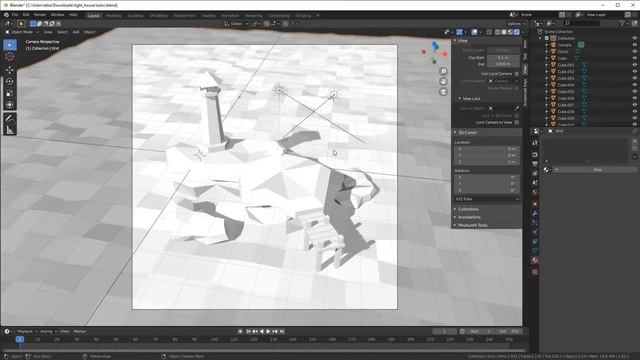 Урок 3. 3D-графика в Blender - Источники света, материалы, рендер и как сохранить итоговый результа смотреть онлайн