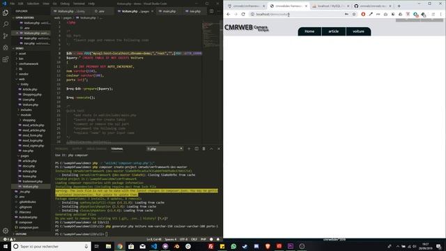 CmrFramework framework PHP full CRUD Generator #webdev смотреть онлайн
