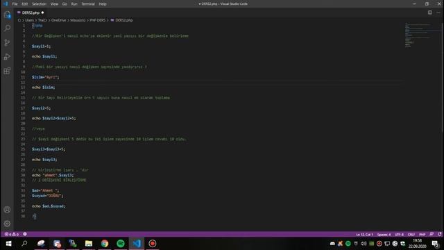 PHP DERS SERİSİ #2 смотреть онлайн