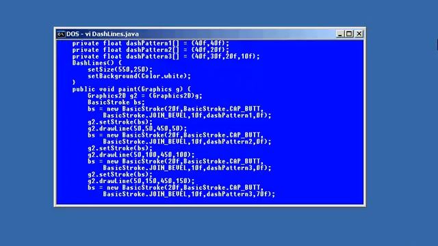 Dashed Lines In Java Graphics смотреть онлайн