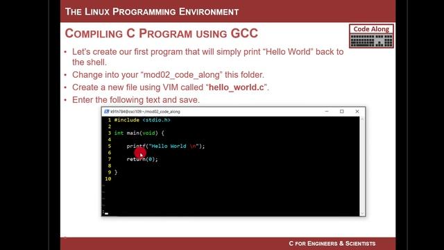 2.2(c) - Using the gcc Compiler смотреть онлайн