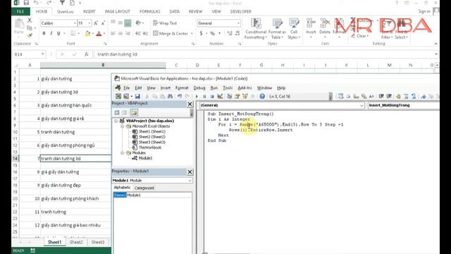 Excel VBA - Insert new row between multiple rows of data смотреть онлайн