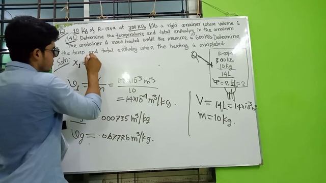 Solve problems of Refrigerant R-134a(determine temp,enthalpy,volume, quality)using table. part-11: смотреть онлайн