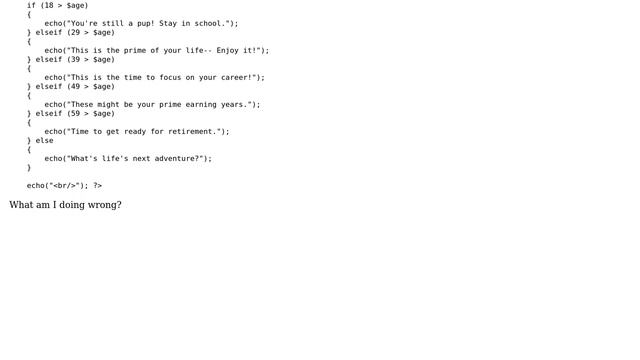 Code Review: php function printing out first choice only смотреть онлайн