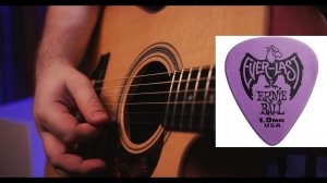 Медиаторы разной ТОЛЩИНЫ на акустической гитаре